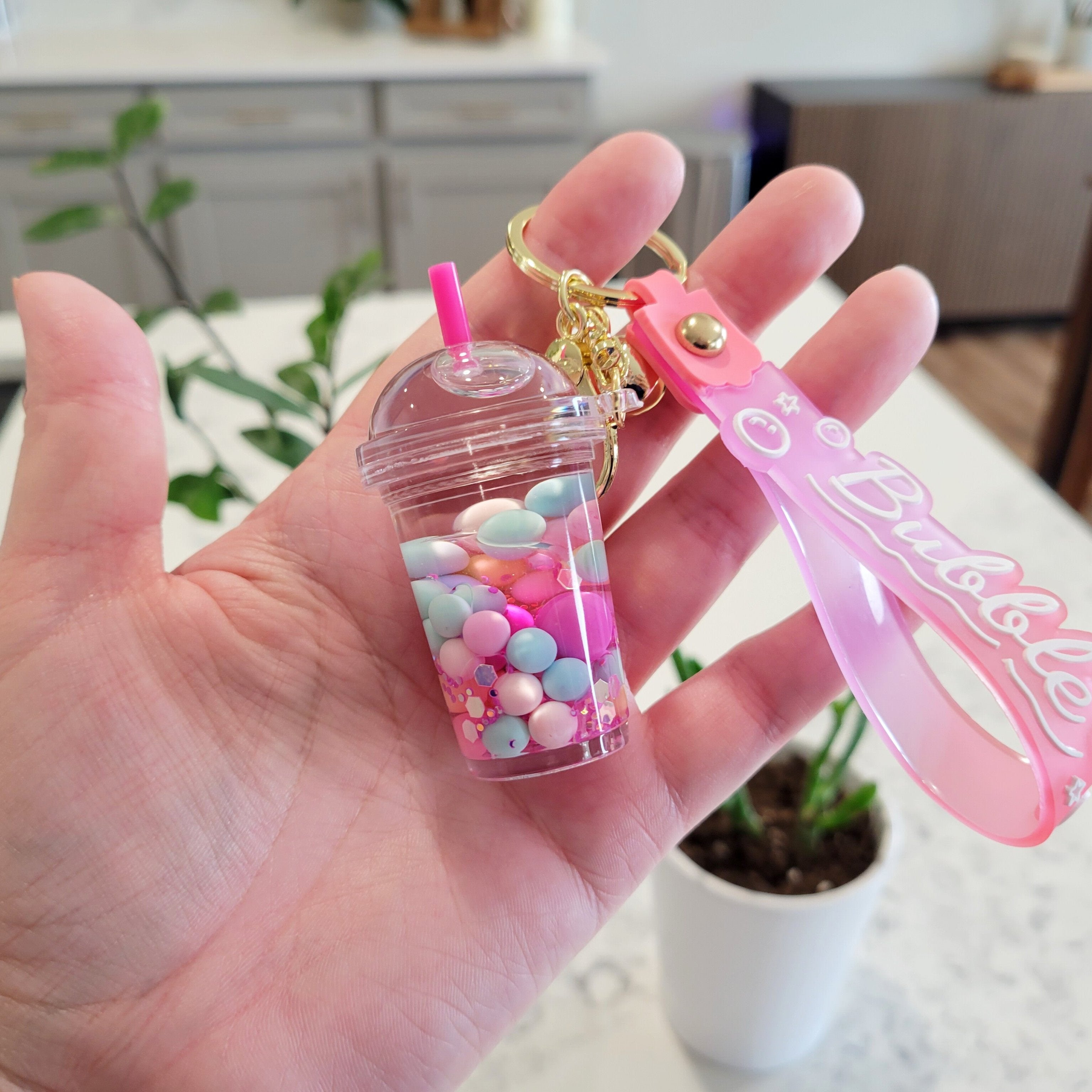 Candy Pink Bubble Keychain – Ivy Lee