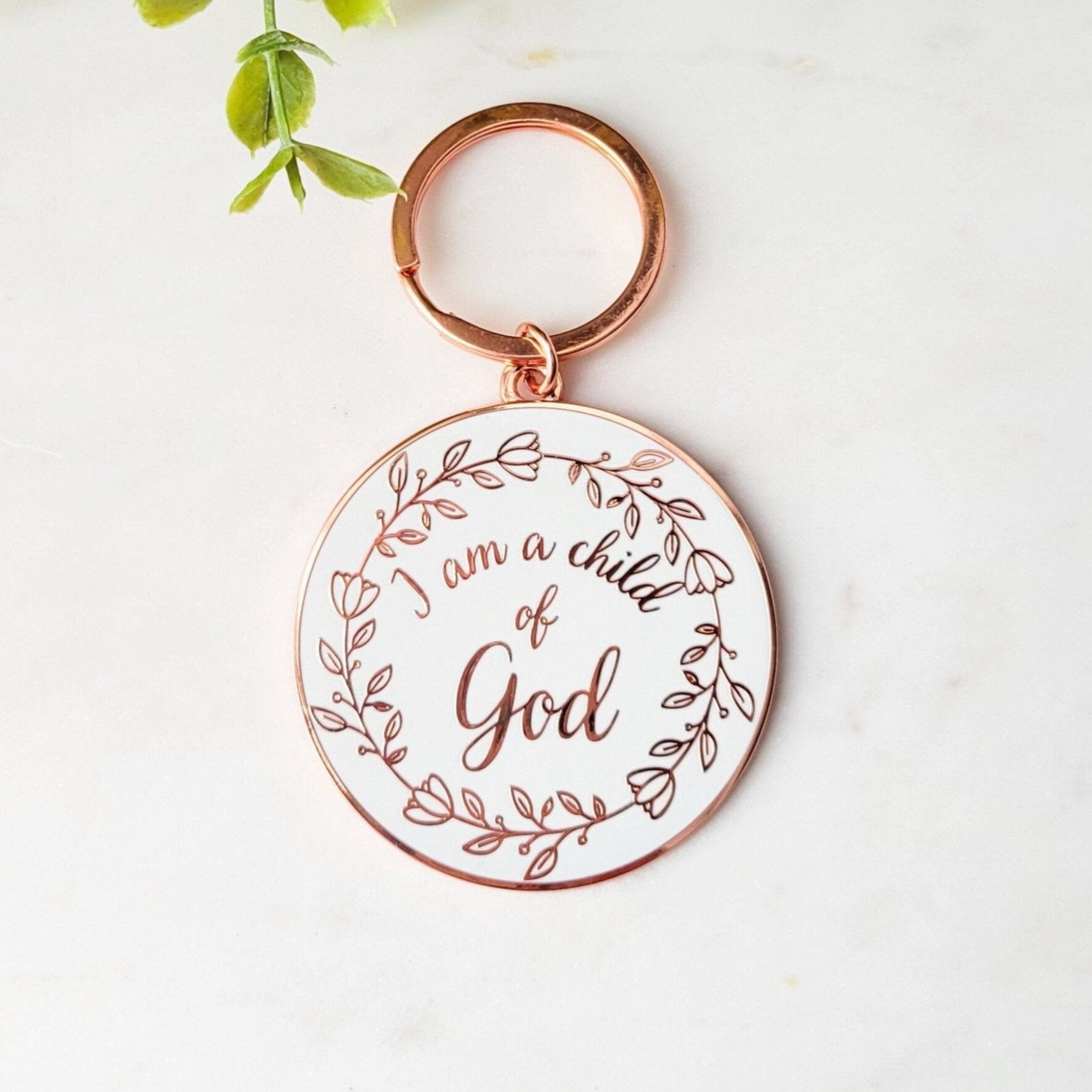 I Am A Child Of God Enamel Keychain – Ivy Lee