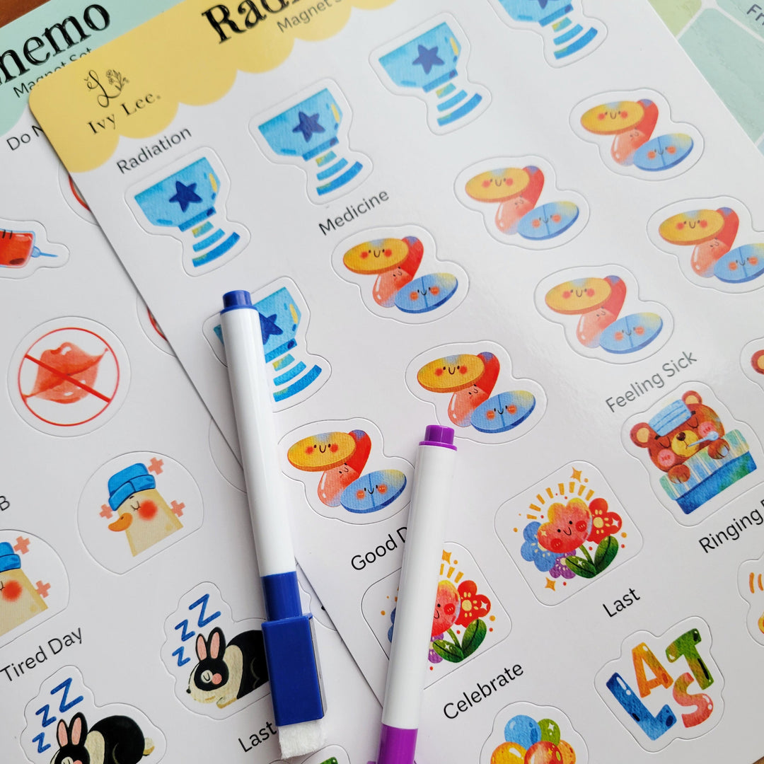 Cancer Calendar Kit – Magnetic Visual Schedule for Families